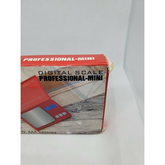 1 CE 2 x PCS 3V AAA Batteries Red Professional Mini Digital Scale 1000gX0.1g - Picture 3 of 12